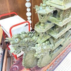 価格応相談』美術工芸品 龍船 彫刻 置物 贈答品 中国美術 翡翠/玉/石