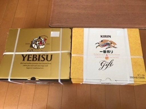 YEBISUビール、キリン一番搾り350ml×40缶
