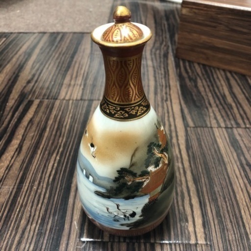 九谷焼　徳利　蓋付き