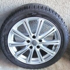 スタッドレスタイヤ付ホイール 4本セット MILLOUS 17×7J 5穴 