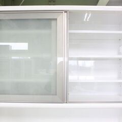 シギヤマ キッチンボード レンジ台 幅120 下段全ソフトクローズ モイス ホワイト サンモア 食器棚 中古家具 店頭引取歓迎 R6713)