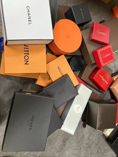 ブランド空箱、布袋などおまとめ エルメス シャネル ヴィトンなど大量