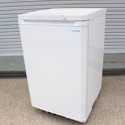 T604) 【良品】アイリスオーヤマ 85L 2020年製 IUSD-9A-W ノンフロン冷凍庫 ホワイト IRISOHYAMA 耐熱トップテーブル 1ドア 冷凍