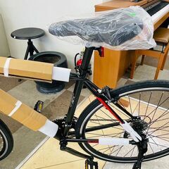 🚴1年保証!!未使用!! 21Technology(21テクノロジー) ロードバイク シマノ製14変速ギア ブラック×レッド🚴  