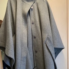 snidelスタンドカラーポンチョコート