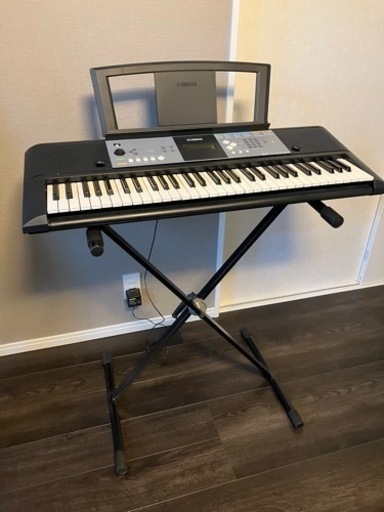 YAMAHA キーボード、スタンド付き