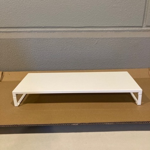 美品 モニター台 金属製 白 PCモニター台 (harty) 川崎の家具の中古あげます・譲ります｜ジモティーで不用品の処分
