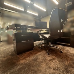 【年末限定価格】定価100万円！高級デスク、チェアセット！社長室、応接室に