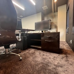 【年末限定価格】定価100万円！高級デスク、チェアセット！社長室、応接室に