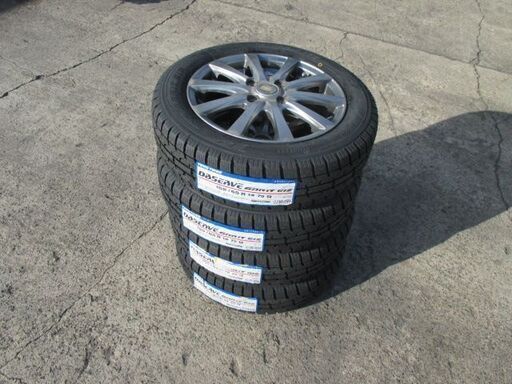 来店取替】残り1セット 155/65R14 新品スタッドレスタイヤ&アルミ付き