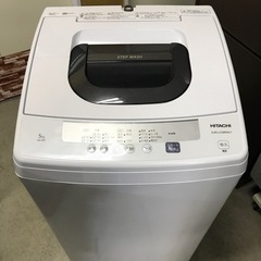全自動洗濯機　日立　5kg 2020年製