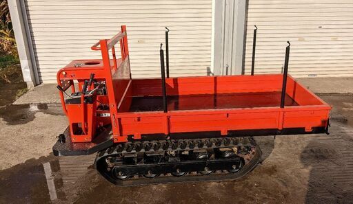 鹿児島発 文明 ガソリンエンジンクローラー運搬車 積載500㎏