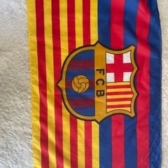応援旗　チェルシー、FCバルセロナ