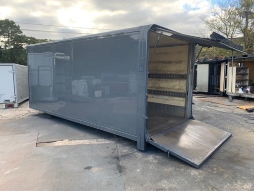 No.523 保冷バン 4t車 アルミ 箱 バイク 倉庫 トラック コンテナ 米