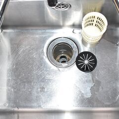 【ヤ取終了4/5】≪y503≫極美品 タニコー ステンレス 作業台付 一槽シンク/流し台 TRE-1SB-945L フラット縁 厨房/飲食店 41210-02