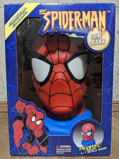 スパイダーマン コインバンク 貯金箱 マーベル MARVEL アメリカン 雑貨 フィギュア 等身大 高さ 約33cm\n\n