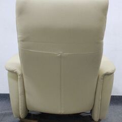 NITORI/ニトリ 電動本革リクライニングチェア 2モーター ラグジェ 天然目 ベージュ ウォールナット 中古家具 店頭引取歓迎 R6735)