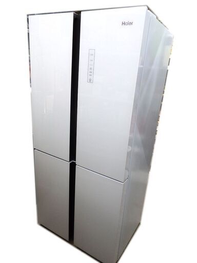 新札幌発★極美品★Haier/ハイアール ノンフロン冷凍冷蔵庫/JR-NF468A/468L 4ドア/観音開き/2018年製 No.1420
