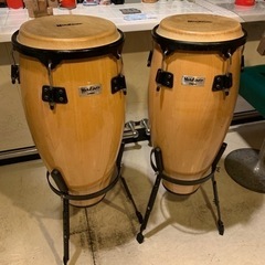 コンガ　2台　スタンド付き コンガ 2台 スタンド付き コンガ 2台 スタンド付き コンガ 2台