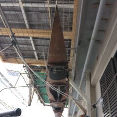 アウトリガー付き　木製カヤック