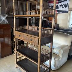 中国　飾り棚 収納棚 アンティーク 古家 オープンシェルフ無垢材 陳列棚 食器棚