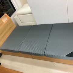 コンセント ライト付き シングル収納ベッド