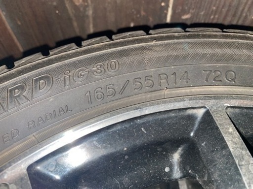 タイヤ、ホイール スタッドレス 165/55 4.5J +43 4本