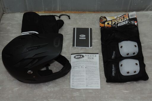茅ヶ崎キャッシュレス対応/BELL BMXキッズヘルメットS/未使用プロテクター付き/買取強化中