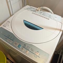 【無料】SHARP全自動洗濯機★IKEA洗濯機ラック付