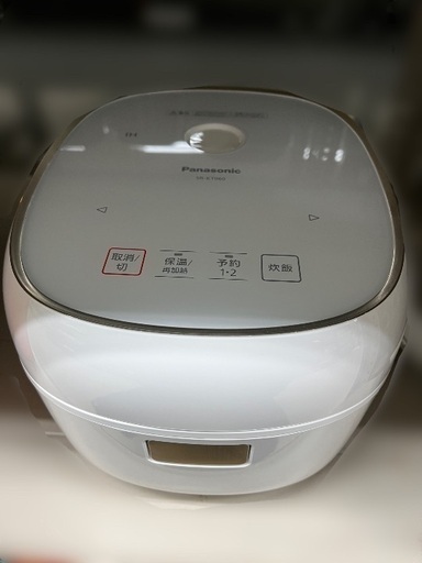 J2060  良品 Panasonic パナソニック IHジャー炊飯器 2段IH 備長炭釜 SR-KT060-W 3.5合炊き 2021年製クリーニング済み