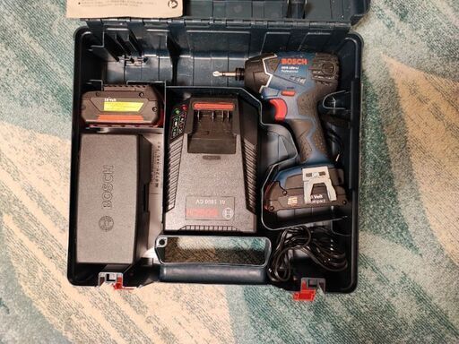 引っ越し譲り・美品・2個バッテリー付き】GDR18V ボッシュインパクト