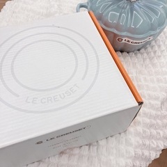 新品未使用 ルクルーゼ　シグニチャー ココット・パンプキン 24cm シーソルト