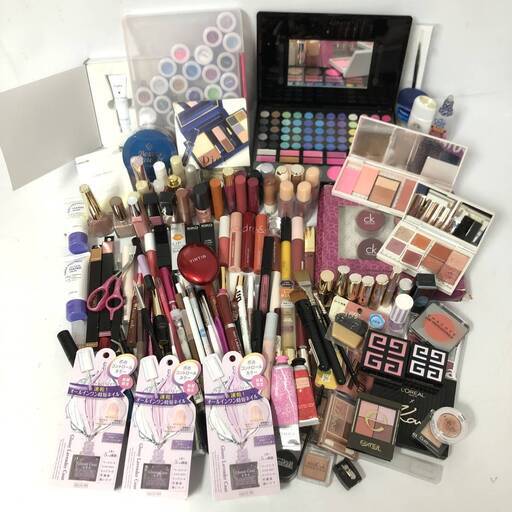 KI14/66　コスメ 化粧品 まとめ 5kg以上 大量 リップ グロス シャドウ ブラシ ネイル Dior GIVENCHY JILLSTUART MAC CHACOTT OPERA CLIO　