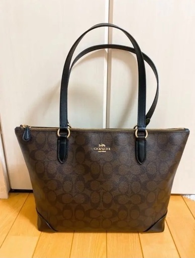 Coach コーチ トートバッグ A4サイズOK ブラウン