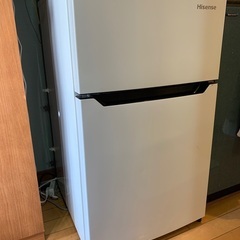【美品・無料】93L冷凍冷蔵庫