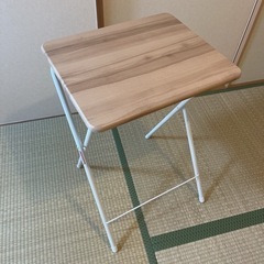 【ネット決済】【ほぼ未使用】ウッドサイドテーブル 折り畳み可能