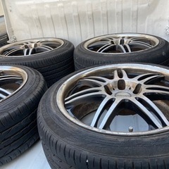 訳アリ 格安 タイヤホイールセット 18×8.5JJ+43 114.3 225/45R18 ワーク18インチ