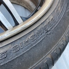 訳アリ 格安 タイヤホイールセット 18×8.5JJ+43 114.3 225/45R18 ワーク18インチ-M-65 PARKA XS-R  K.P