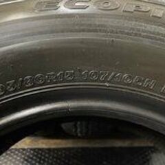 新車外し 2022年製 BS ECOPIA RD613 195/80R15 107/105N LT 15インチ 夏タイヤ 4本 ハイエース キャラバン等　(JR355)クレジットカード QRコード決済可能