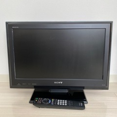 SONY 液晶デジタルテレビ 22型 2009年製 リモコン付 完品