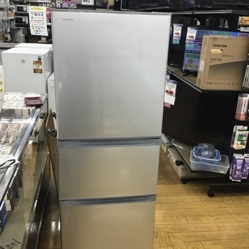 #L-82【ご来店頂ける方限定】TOSHIBAの3ドア冷凍冷蔵庫です