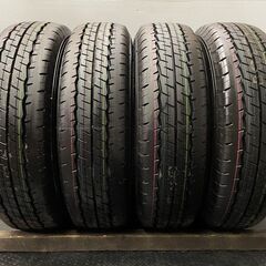 新車外し 2022年製 DUNLOP SP175N 195/80R15 107/105N LT 15インチ 夏タイヤ 4本 キャラバン ハイエース等　(JR381)クレジットカード QRコード決済可能