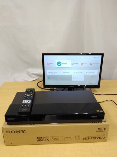 SONY ソニー 2TB 3チューナー 4K ブルーレイレコーダー BDZ-FBT2000 4K放送長時間録画/W録画対応　2018年製