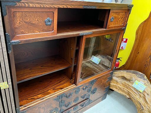 ☆民芸茶箪笥☆ 民芸家具 食器棚 岩谷堂 茶箪笥 3052