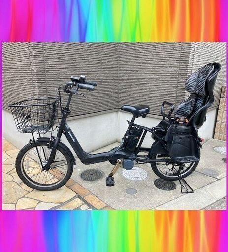 大容量8.9Ahパナソニック　Panasonic　ギュットアニーズ 20インチ　電動自転車　子供乗せ　3人乗り　12169
