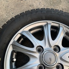 155/65R13BS VRXスタッドレスタイヤアルミ4本