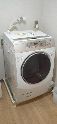 洗濯乾燥機 シャープES-V530-NL 中古