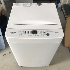 2021年式 ハイセンス全自動洗濯機「HW-E4503」4.5kg