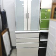 ニトリ 食器棚 2枚扉 キッチンボード 幅80.5cm×高さ20...