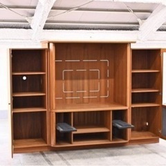 最高級　大型テレビ台　キャビネット　4分割　